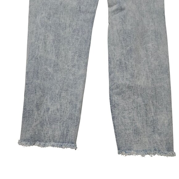 American Eagle Jegging Crop Jeans Womens Size 10 Light Wash Ripped Denim - Picture 4 of 9